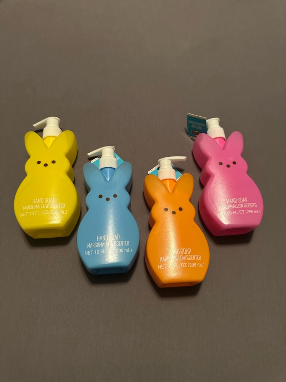 Marshmallow Peeps Bunny Hand Soap - Yellow, Blue, Orange, Pink